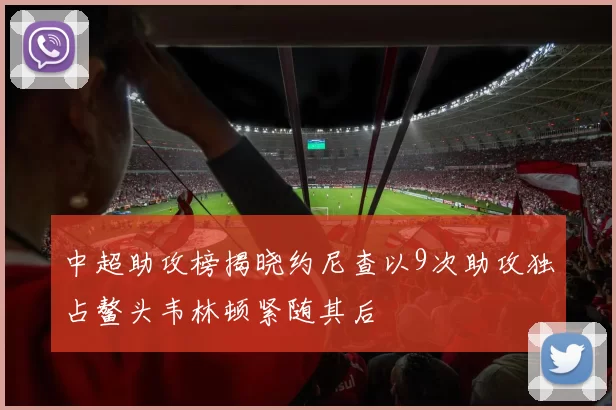 中超助攻榜揭晓约尼查以9次助攻独占鳌头韦林顿紧随其后